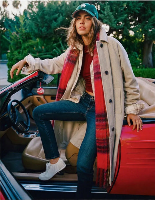 AE Wool Topcoat - Latte styled